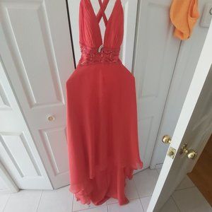 Dave and Johnny dress orange size 12